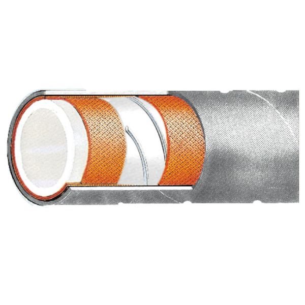 Quality PFA Chemical Hose FDA Approved Smooth Rubber Covered wholesale