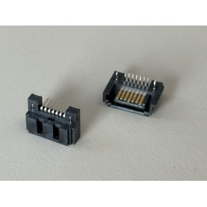 High board to board PCB connector 1.27mm pitch gold plated male terminals