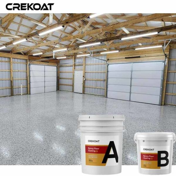 Water Based Transparent Epoxy Resin Floor Coating Broadcast Decorative Flake