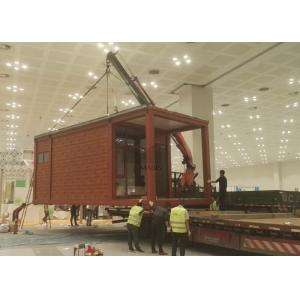 Portable Light Steel Structure Prefab Mobile Homes Wooden Appearance