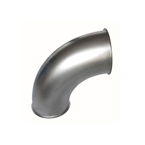 90 Degree Dust Extraction Pipe Fittings Galvanized Steel Welding Elbow