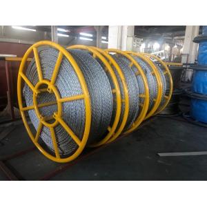 Galvanized 12 Strands Anti Twisting Braided Steel Rope Power Cable Traction Rope