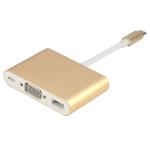 Type C USB C 3.1 to VGA & USB 3.0 & Type C Female Adapter Video Converter 1080P