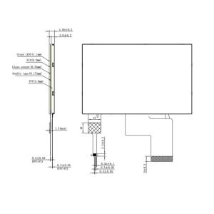 Capacitive Small LCD Module 40pin CTP 4.3 Inch TFT LCD Display