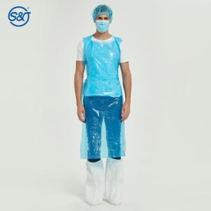 S&J Biodegradable Disposable Waterproof Poly Aprons 1 Mil. Unisex Covers PE
