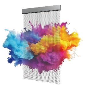 P6.25 Indoor Holographic Transparent LED Display 85% Transparency Art Installati