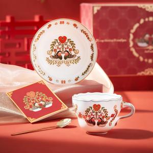 Ready To Ship In Stock 2Pieces Ceramic Cup And Saucer Set Dinnerware Ceramic