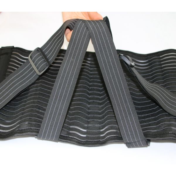 Fish Ribbon Strap Waist Back Support Belt With Six Or Eight Correctional PP Strips