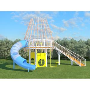 Steel Frame Shape Slide For Outdoor Playground Equipments