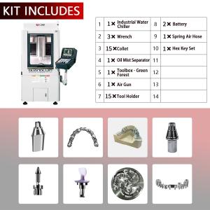 5-AXIS We Dry Milling Machine Dental Cad Cam Milling Machine