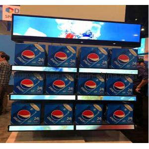 Small Linear Screen Shelves Full Color LCD Display Remote Control Creative with