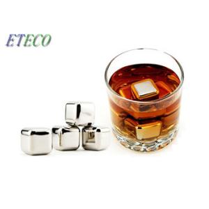 Environmentally Friendly Reusable Metal Ice Cubes For Whiskey Non Toxic