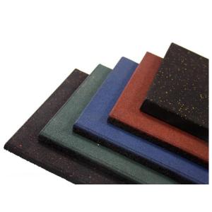 China Synthetic EPDM Interlocking Gym Safety Floor Mats  Anti - Bacterial on sale
