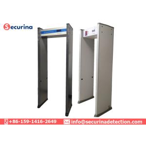 IR System Multi Zone Walk Through Metal Detector Gate With Both Sided LED