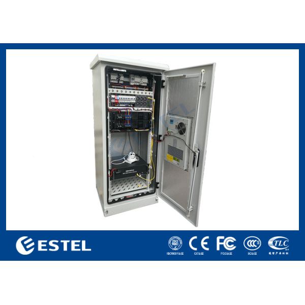 Quality Double Wall Floor Mounted Battery Cabinets With Monitorying Unit And PDU wholesale