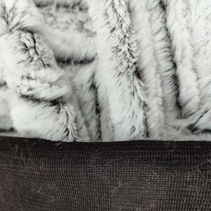 Brushed Faux Fur Fabric 100% Polyester Warp Knitted PV Fleece