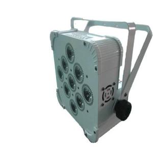 Slim Par Wireless Led Flat Par Light 9*15W 6in1 RGBWA UV Emitting Color