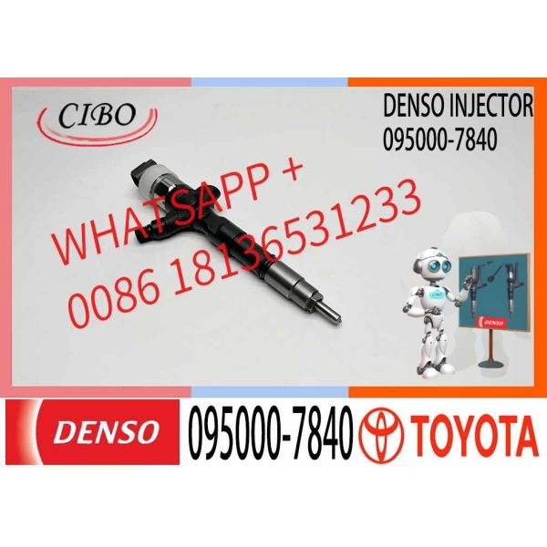 Fuel Injector 095000-7840 23670-39305 for Toyota Truck Excavator 1KD-FTV Engine