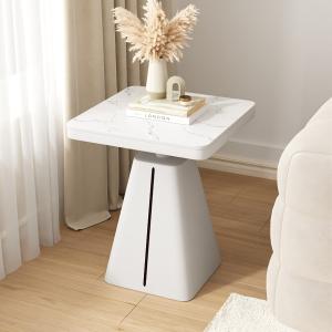 Square Marble End Table With Smooth Surface NO Storage