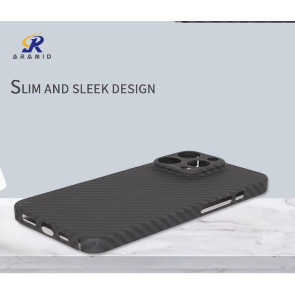 Military Grade Kevlar Material Carbon Fiber Phone Case For iPhone 14 Pro