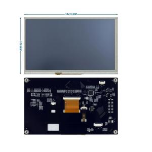 7 inch tft lcd display with PCBA and touch panel ,1024X600 resolution,4-WIRE SPI