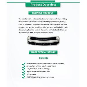 100% Polycarbonate Case Material UNIVO 2110Y Inclinometer Angle Slope Level