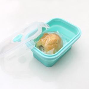 Food Grade Silicone Collapsible Lunch Box Foldable Sustainable With Lid