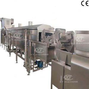 Stainless Steel Continuous Frying Machine For Peanut And Cashew Nuts At 0.6-0