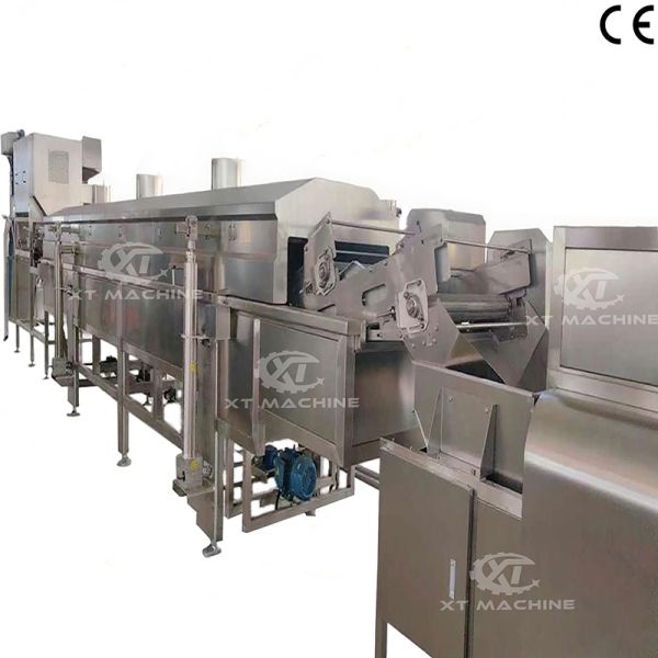 Stainless Steel Continuous Frying Machine For Peanut And Cashew Nuts At 0.6-0