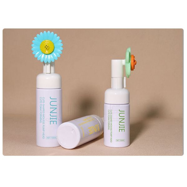 Cute New Style 100ml-200ml PET Mousse Foam Bottle Pressing Hand Sanitizer Plastic Bottle Face Wash Facial Cleanser Bottle