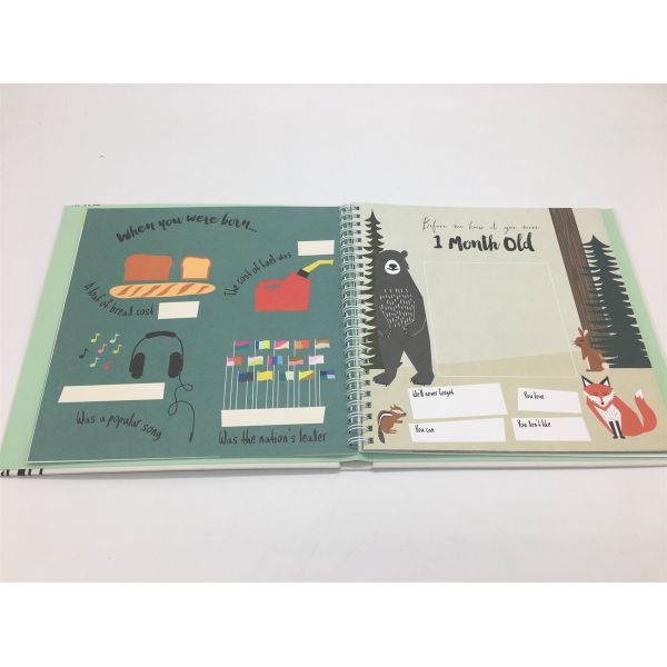 Baby'S First Year Record Scrapbook Photo Album For Baby Memory Collection