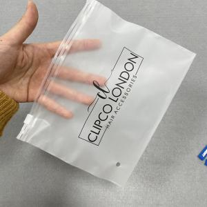 Custom 100% Biodegradable Plastic Recycled Frosted Matte Clothes Ziplock Bag Eva