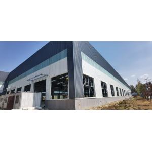 Cheap Prefabricated Steel Warehouse with H-Section Beams and Galvanized Finish for sale