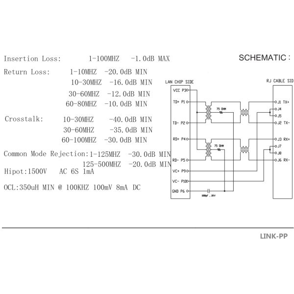100BASE 1X1 Tab-Up RJ45 PoE with Side Entry Shielded , XMP-XARJ-1032NL