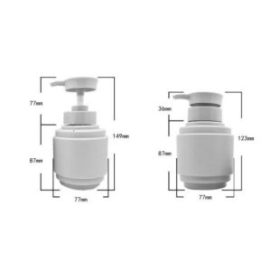 Customized Plastic Bottles 300ml PE Bottle With Pump