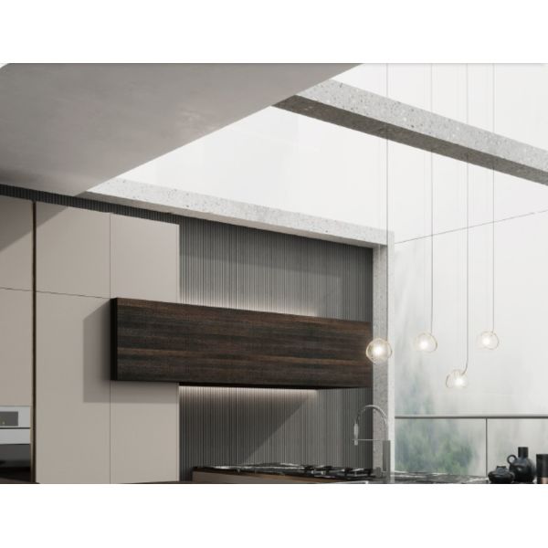 Melamine Finish Modern Modular Kitchen Cabinet L Shape Design