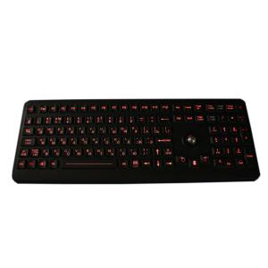 Cheap Industrial illuminated backlight medicalkeybord with optical trackball for sale