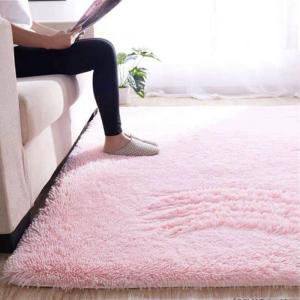 Customized Size Fluffy Fur Living Room Rug Dyed Rectangle Carpet 2.4*3m