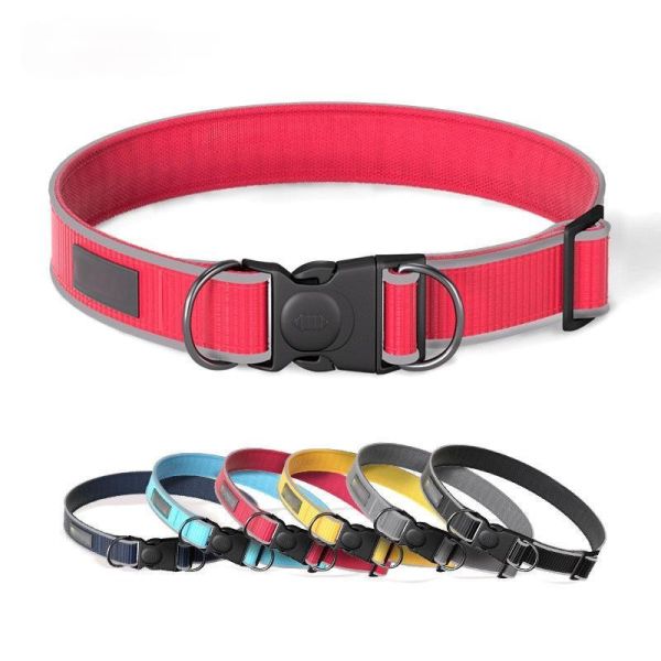 Anti-breakaway dog ​​collar Reflective anti-lost dog collar Adjustable medium