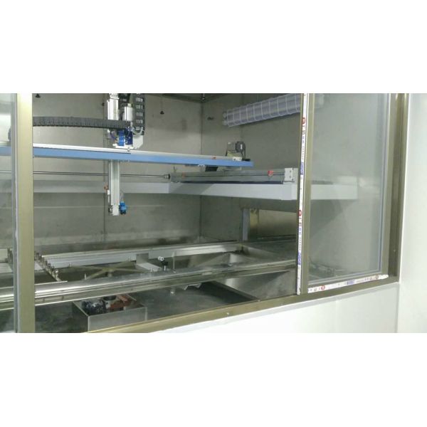 Quality 4kw Reciprocating Automatic Paint Spraying Equipment For Glass wholesale