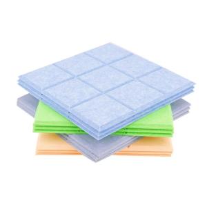 Self Adhesive Slotted Polyester Acoustic Panels 600mmx600mm