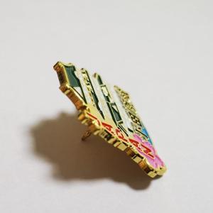 Gold Plating 2D Custom Soft Enamel Pins 1.2mm Thickness With Butterfly Clutch