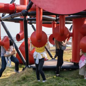 Hand-forged Steel Non-Powered Amusement Facility for Large-Scale Outdoor
