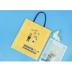 China 60gsm Custom Eco Paper Bags Full Colorful Printing For Shopping Mall on sale
