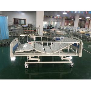 Three Functions Crank Aluminum Alloy Side Rails Patient Manual Hospital Beds