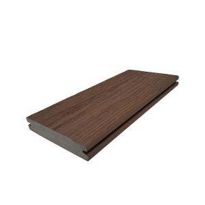 Wood Grains Optional 140mm*25mm Stylish Grooved Solid Decking for Trendy Homes