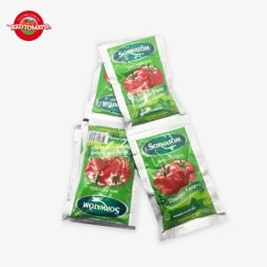 70g Flat Sachet Tomato Paste Concentrated To A Brix 28–30% Available Under The