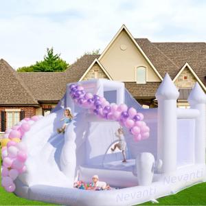 Cheap 2024 Hot Style White PVC Bouncy Castle for Wedding Customized Size and PVC Material for sale