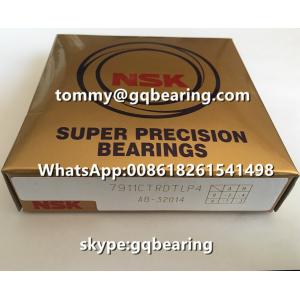 CNC Spindle Application NSK 7911CTRDTLP4 Super Precision Angular Contact Ball