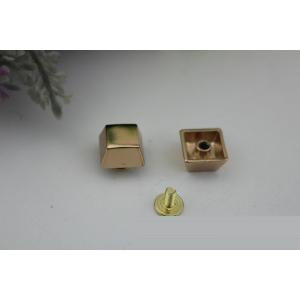 2019 New idea products design square 8 mm gold metal decorative rivets for